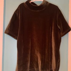 Green velvet top